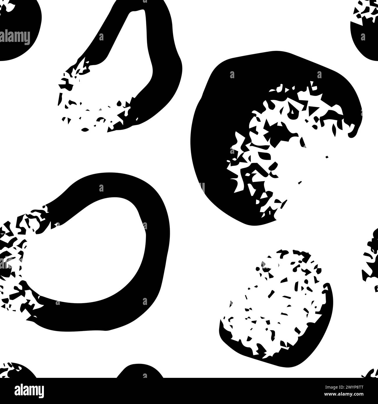 Abstract organic shapes vector Black and White Stock Photos & Images ...