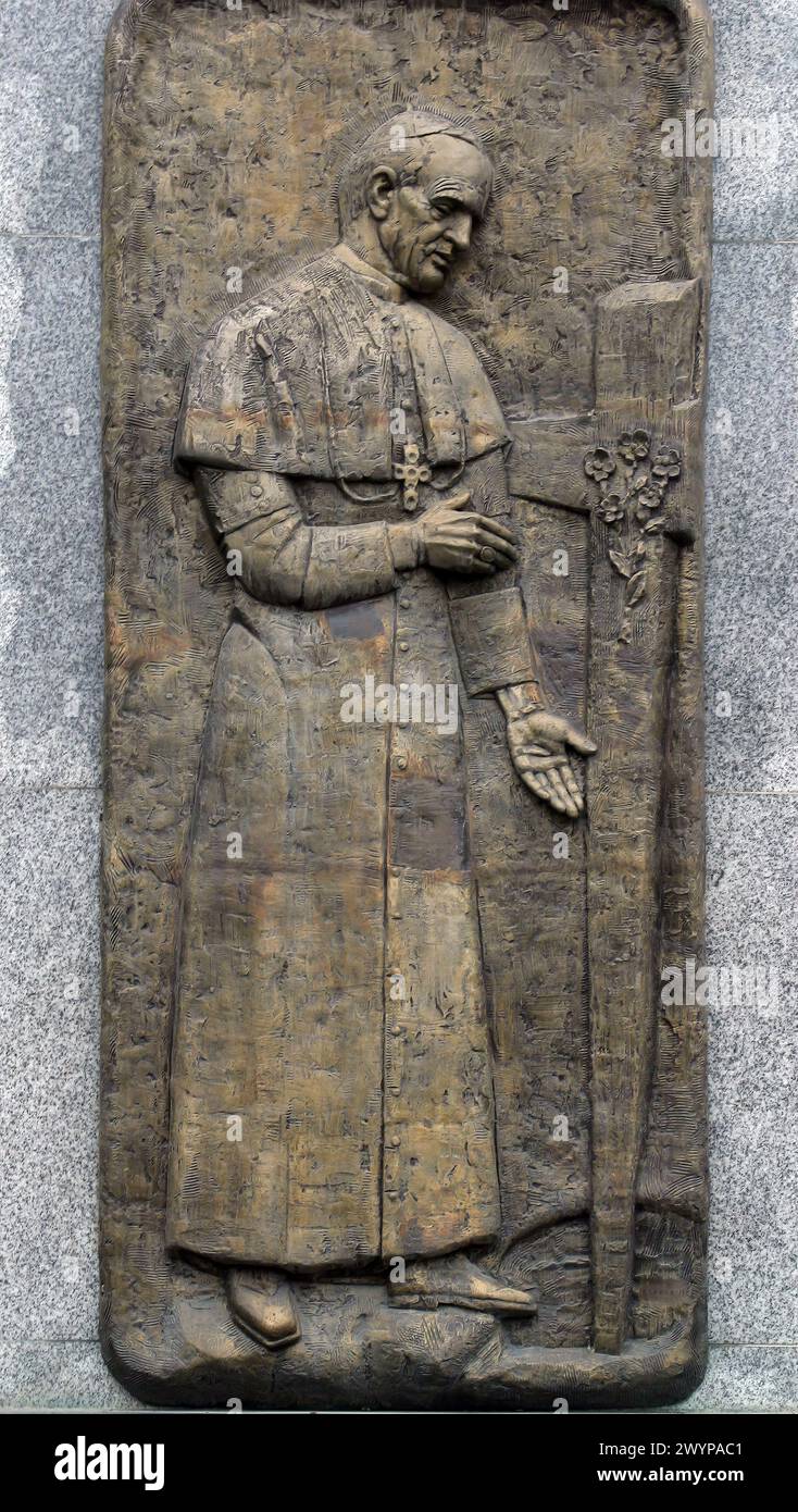 Cardinal Franjo Kuharic, memorial plaque at the parish church
