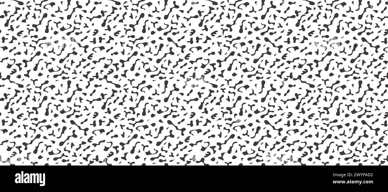 Horizontally And Vertically Seamless Abstract Vector Amorphous Pattern Isolated On A White Background. Stock Vector