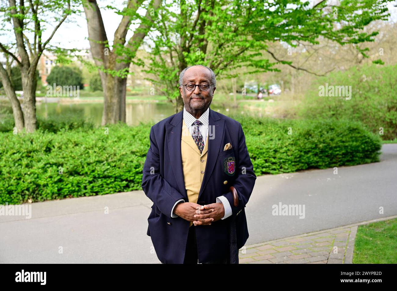 Prinz Asfa-Wossen Asserate bei der Verleihung des 'Kunstpreis Deutschland' 2023/24 unter dem Slogan: 'Art powers future' im Steigenberger Parkhotel.Br Stock Photo