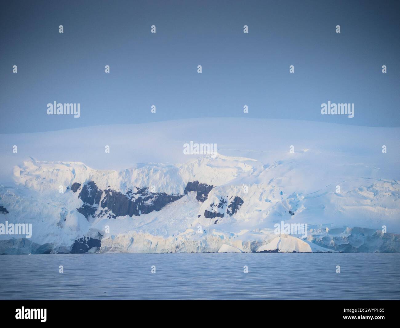 Trinity Island from the Gilbert Strait, Antarctica Stock Photo