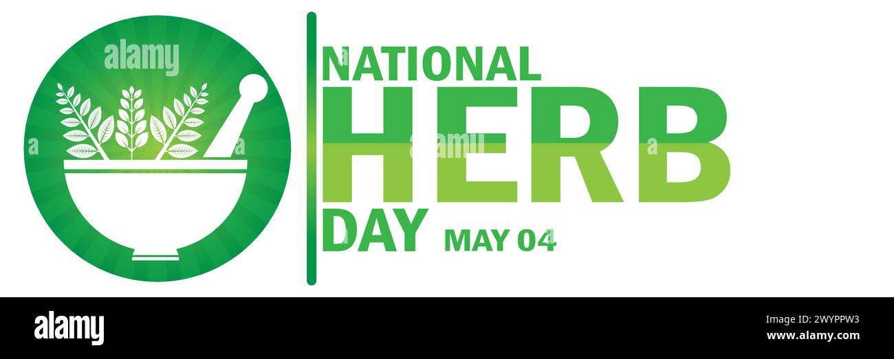 National Herb Day. May 04. Vector illustration. Suitable for greeting
