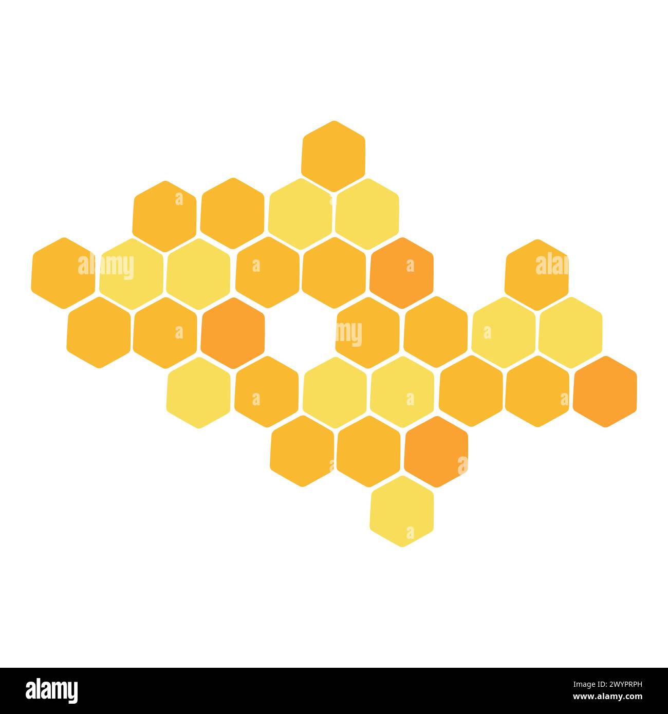 a honeycomb icon on a white background. the design is in a flat style ...