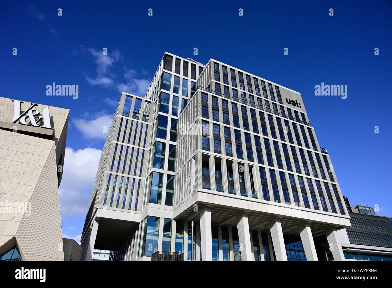 London College of Fashion, UAL, Carpenters Road, Queen Elizabeth Olympic Park East Bank, Stratford, East London, United Kingdom Stock Photo