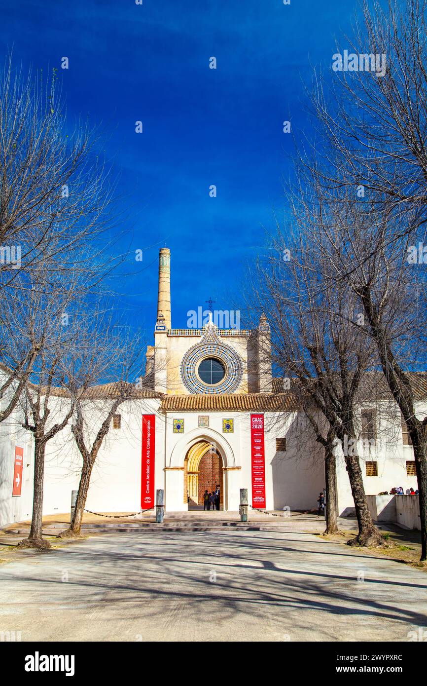Andalusian Museum of Contemporary Art (Centro Andaluz de Arte Contemporáneo) in a former Monastery of Santa Maria de las Cuevas, Seville, Spain Stock Photo