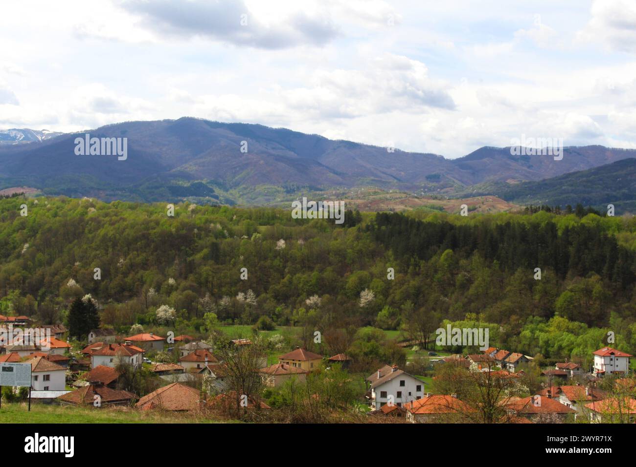 Spring time mountain Stara Planina Bulgaria Stock Photo