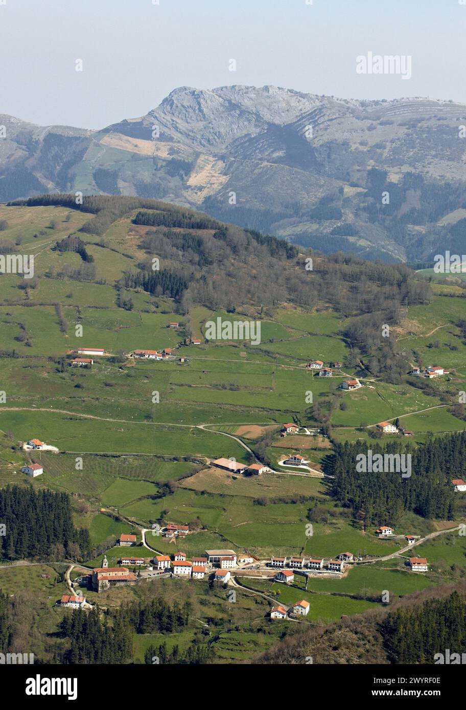 Monte Ernio, Beizama, Gipuzkoa, Basque Country, Spain. Stock Photo