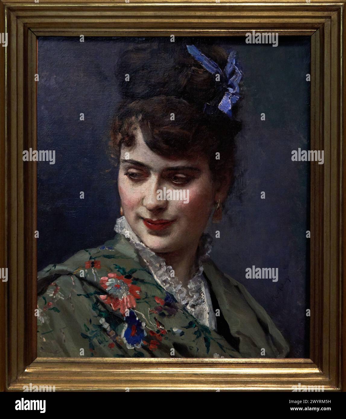 Portrait of Aline Masson, c. 1870, Raimundo de Madrazo (1841-1920). Stock Photo