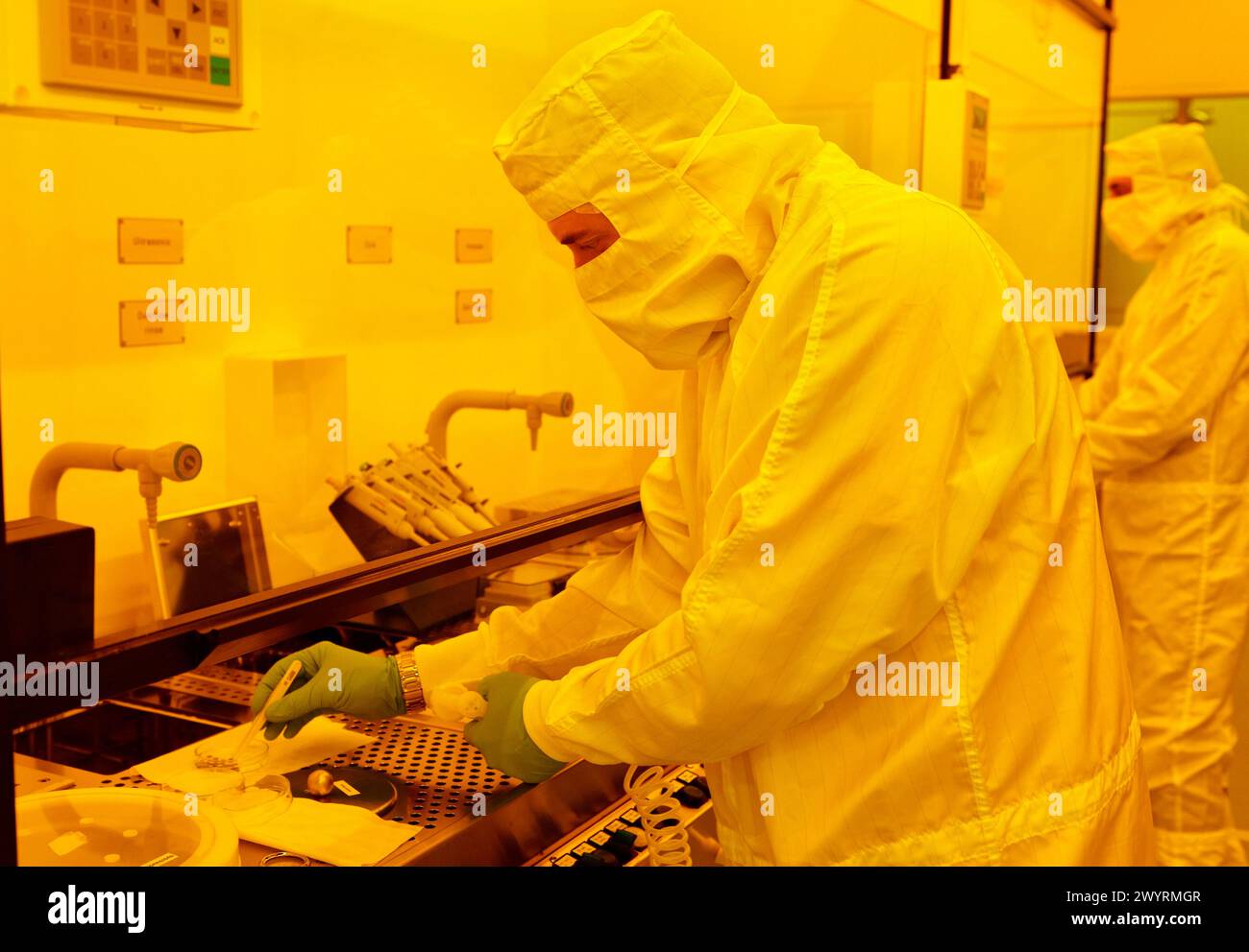 Spin coating, hot plate, wet benches, Photolithography Room, clean room