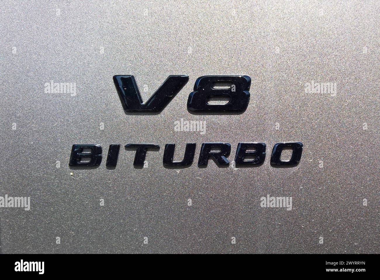 Mercedes AMG V8 Biturbo *** Mercedes AMG V8 Biturbo Stock Photo - Alamy