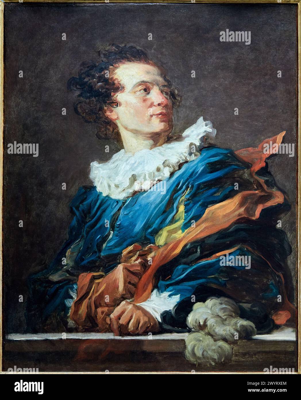 'Fantasy Figure. Portrait of the Abbé de Saint-Non (1727–1791)', 1769, Jean-Honoré Fragonard (1732-1806), Musée du Louvre, Paris, France, Europe Stock Photo