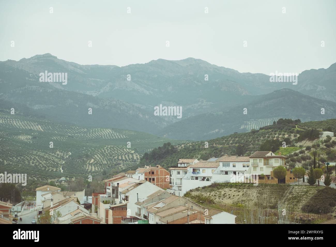 Beautiful medieval village Quesada in the province of Jaen in Andalusia in Spain. Sierra de Cazorla national park. Nature background. Stock Photo