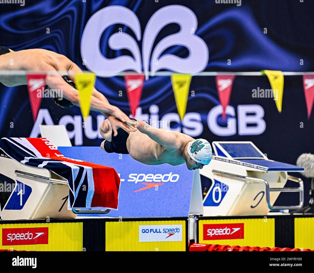 LONDON, UNITED KINGDOM. 07 April, 2024. Lyndon Longhorne competes in