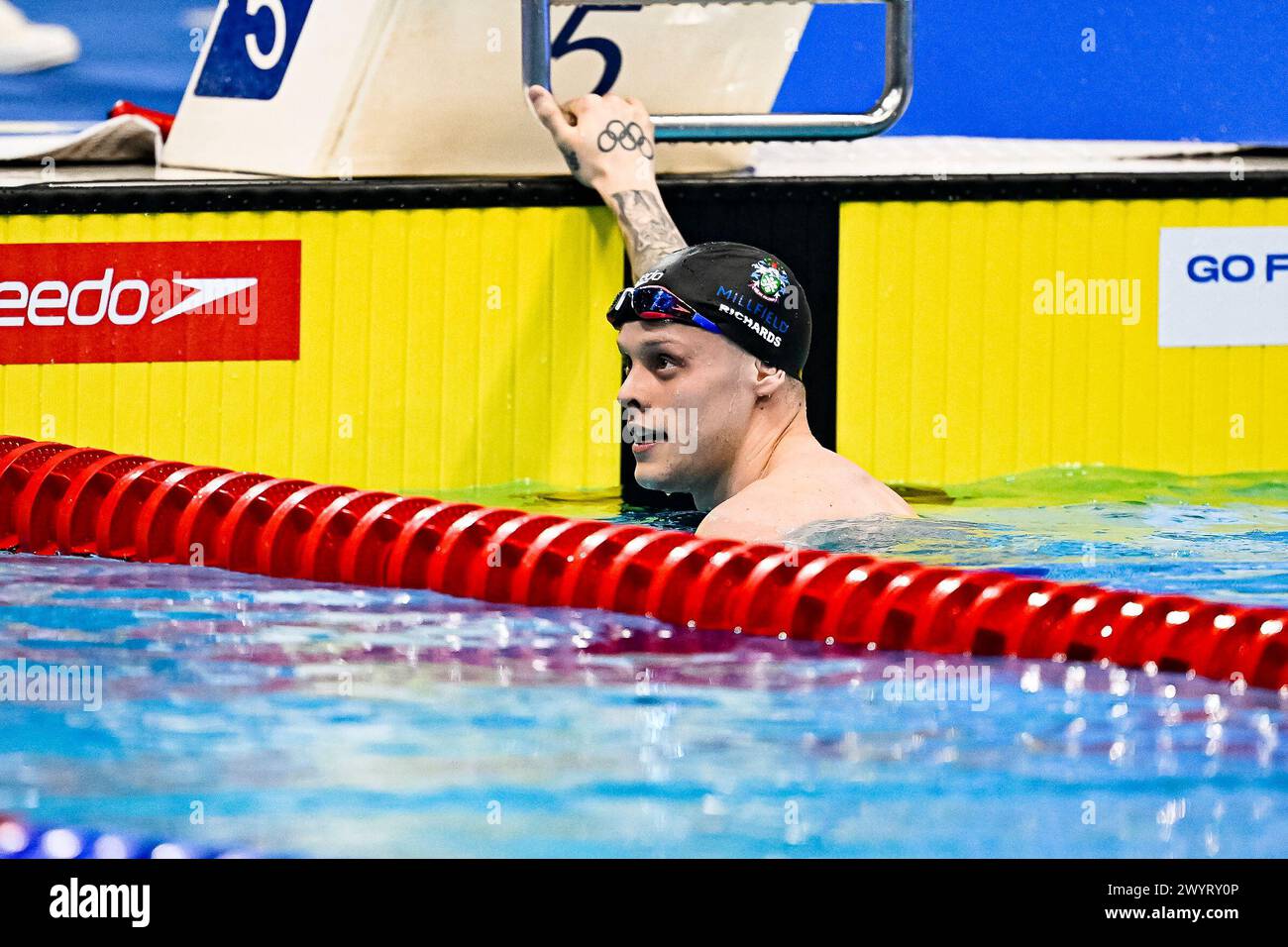 LONDON, UNITED KINGDOM. 07 April, 2024. Matthew Richards competes in ...