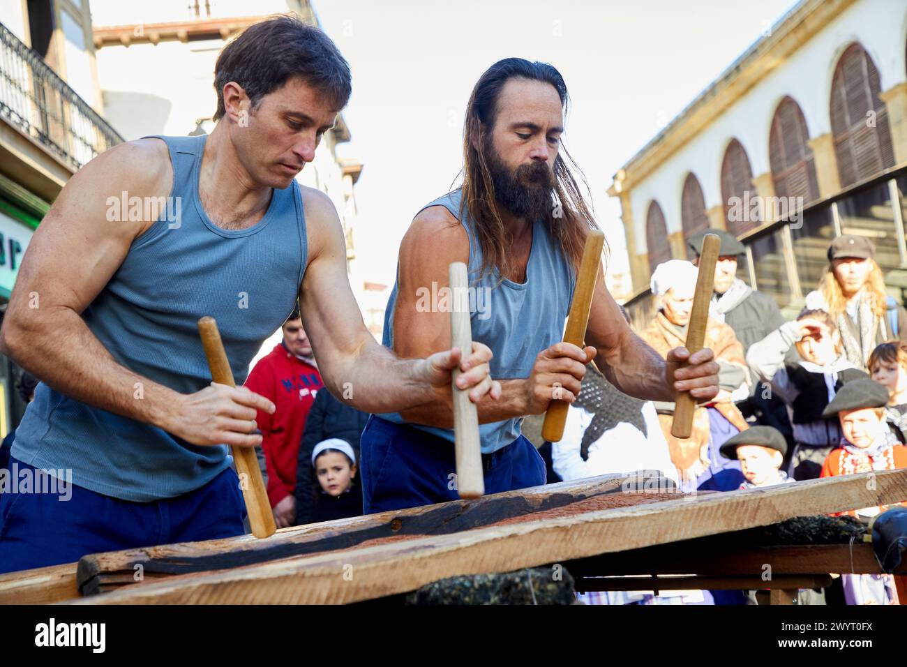 Basque Percussion Wooden percussion hi-res stock photography and images - Alamy