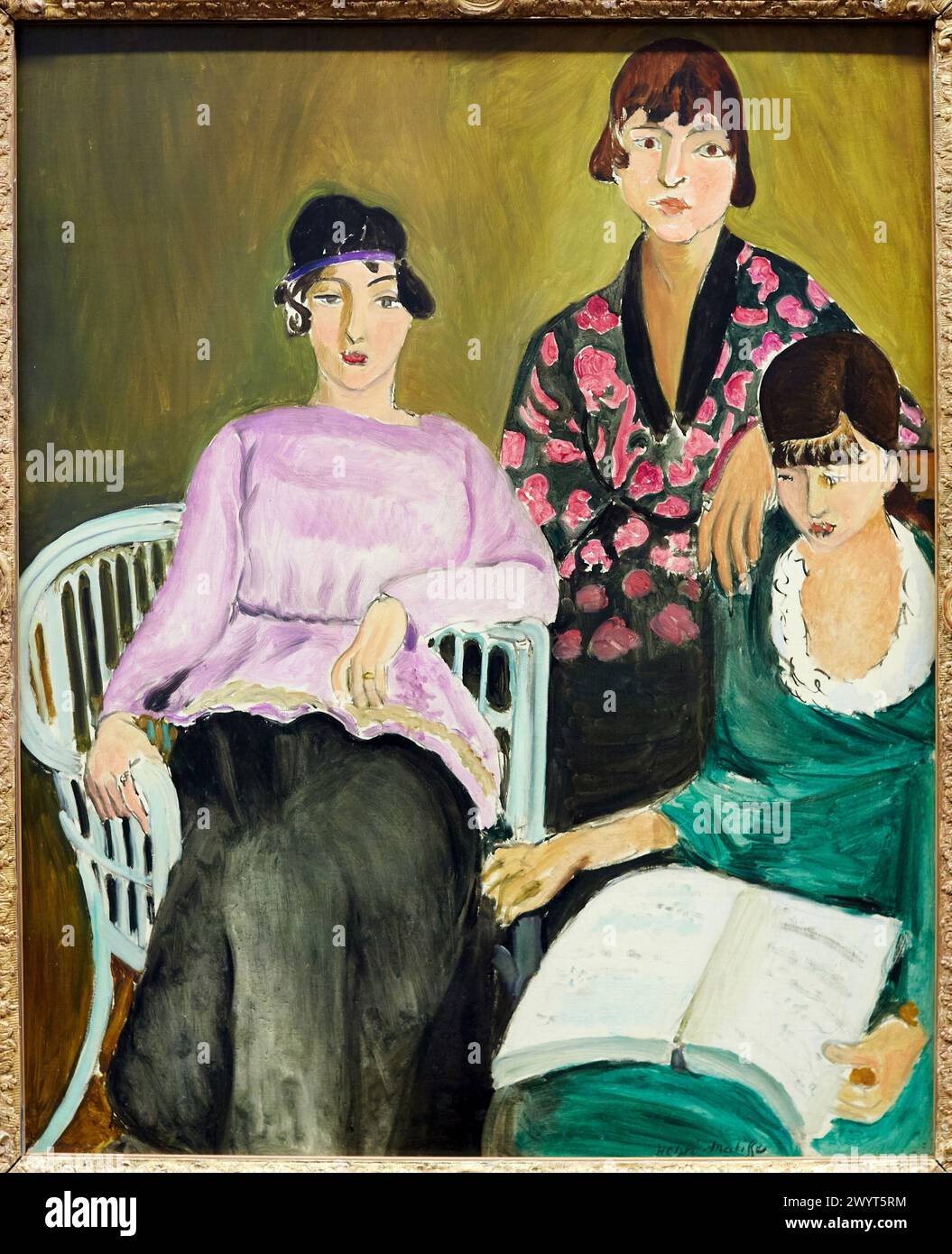 'Les Trois soeurs', Henri Matisse, Musee de L'Orangerie, Tuileries, Paris, France. Stock Photo