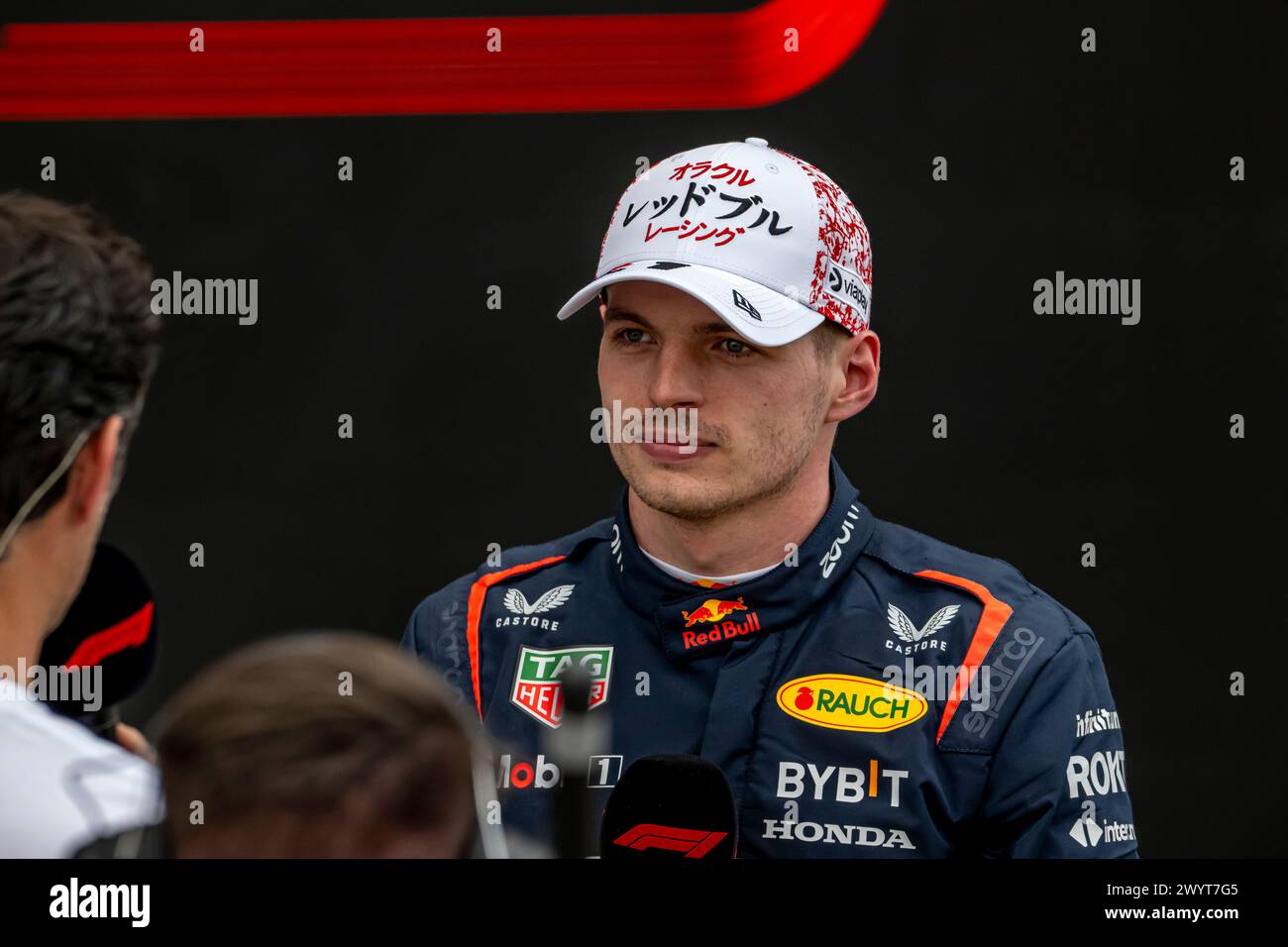 Suzuka, Japan, April 07, Max Verstappen, from Netherlands competes for