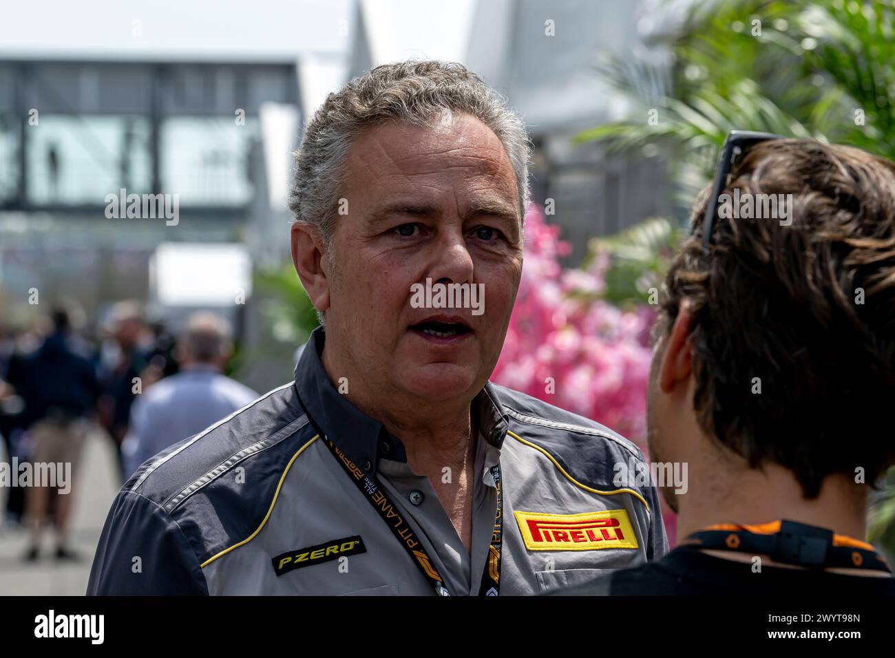 SUZUKA, JAPAN Mario Isola, Motorsport Director for Pirelli, at the