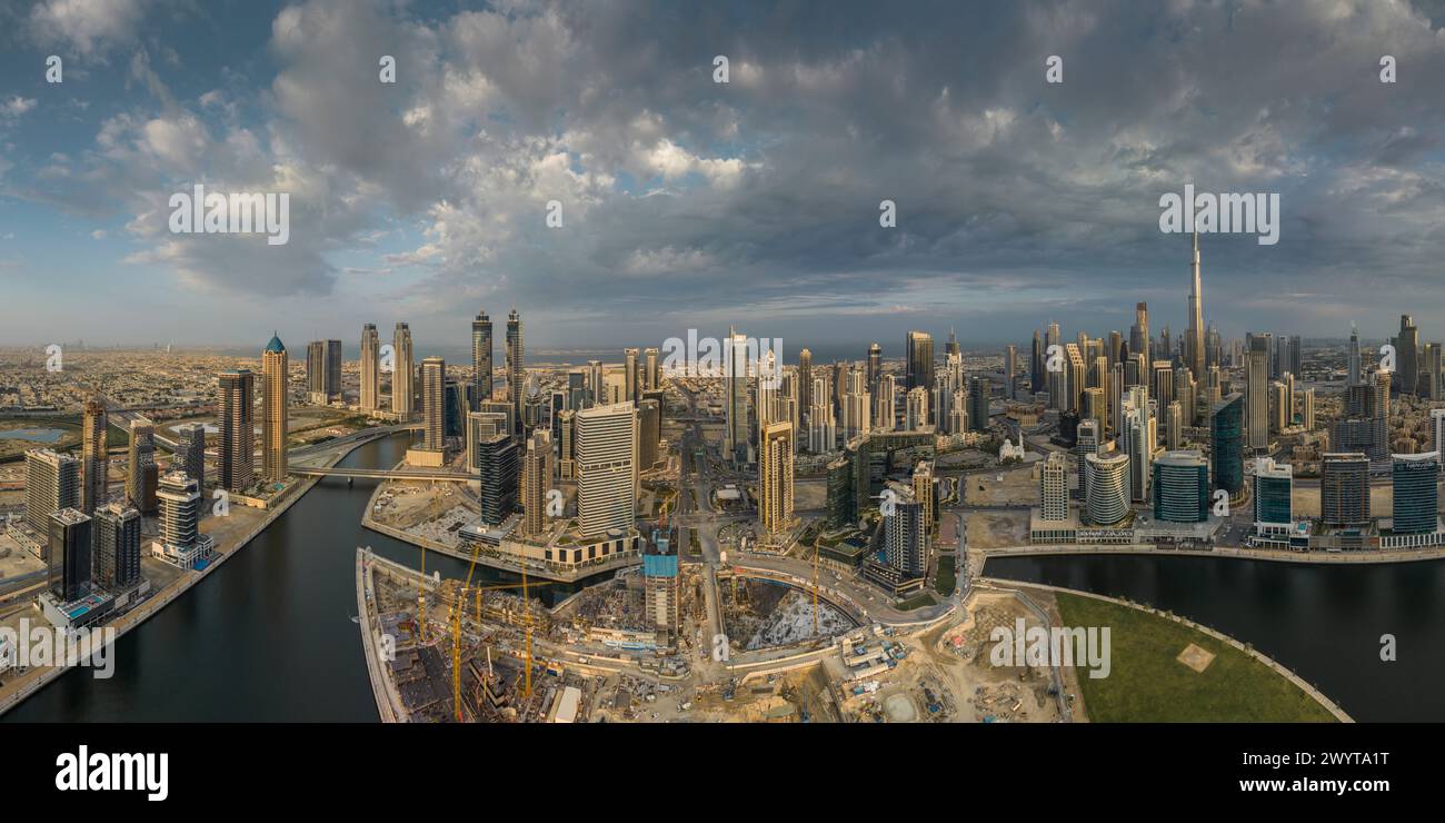 Aerial view of downtown Dubai, United Arab Emirates Stock Photo - Alamy