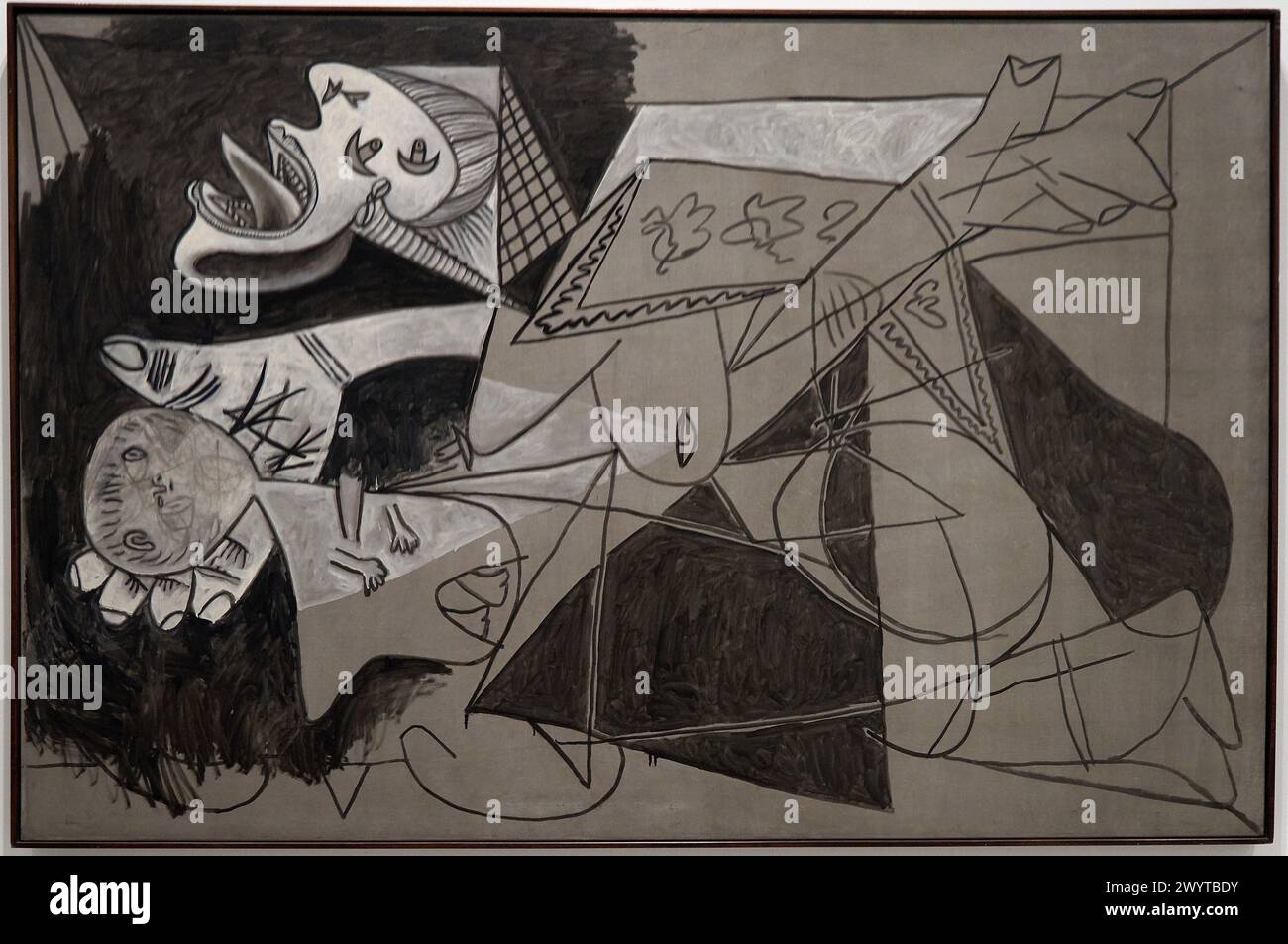 'Mother with Dead Child [II]. Postscript of Guernica', 1937, Pablo Picasso (1881-1973). Stock Photo