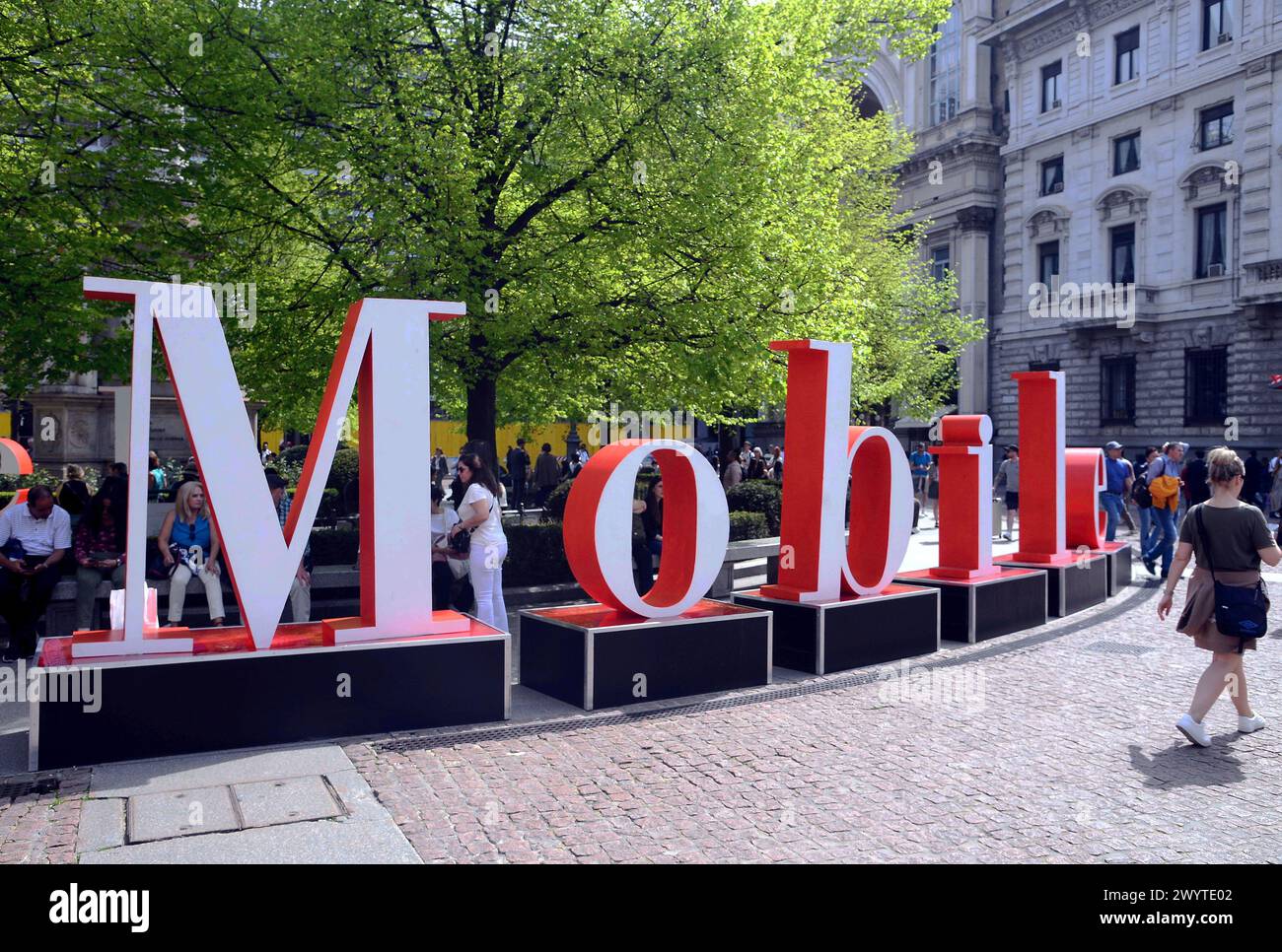 Milan - Written, Salone del Mobile, in Piazza della Scala Editorial ...
