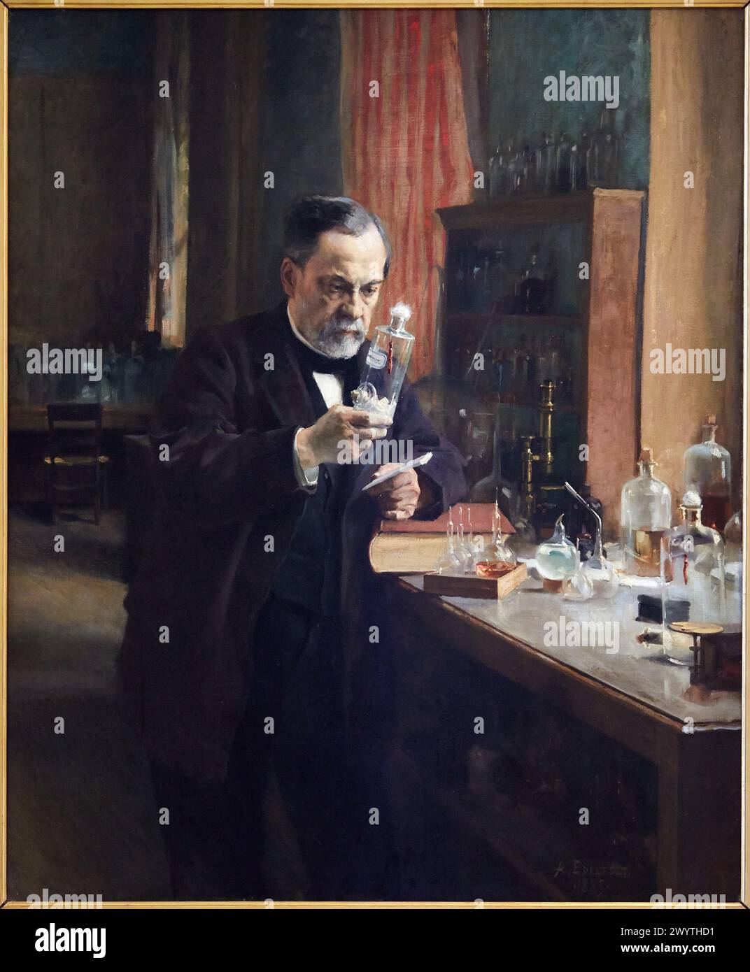 'Louis Pasteur', 1885, Albert Edelfelt, Musée d'Orsay, Paris, France, Europe. Stock Photo