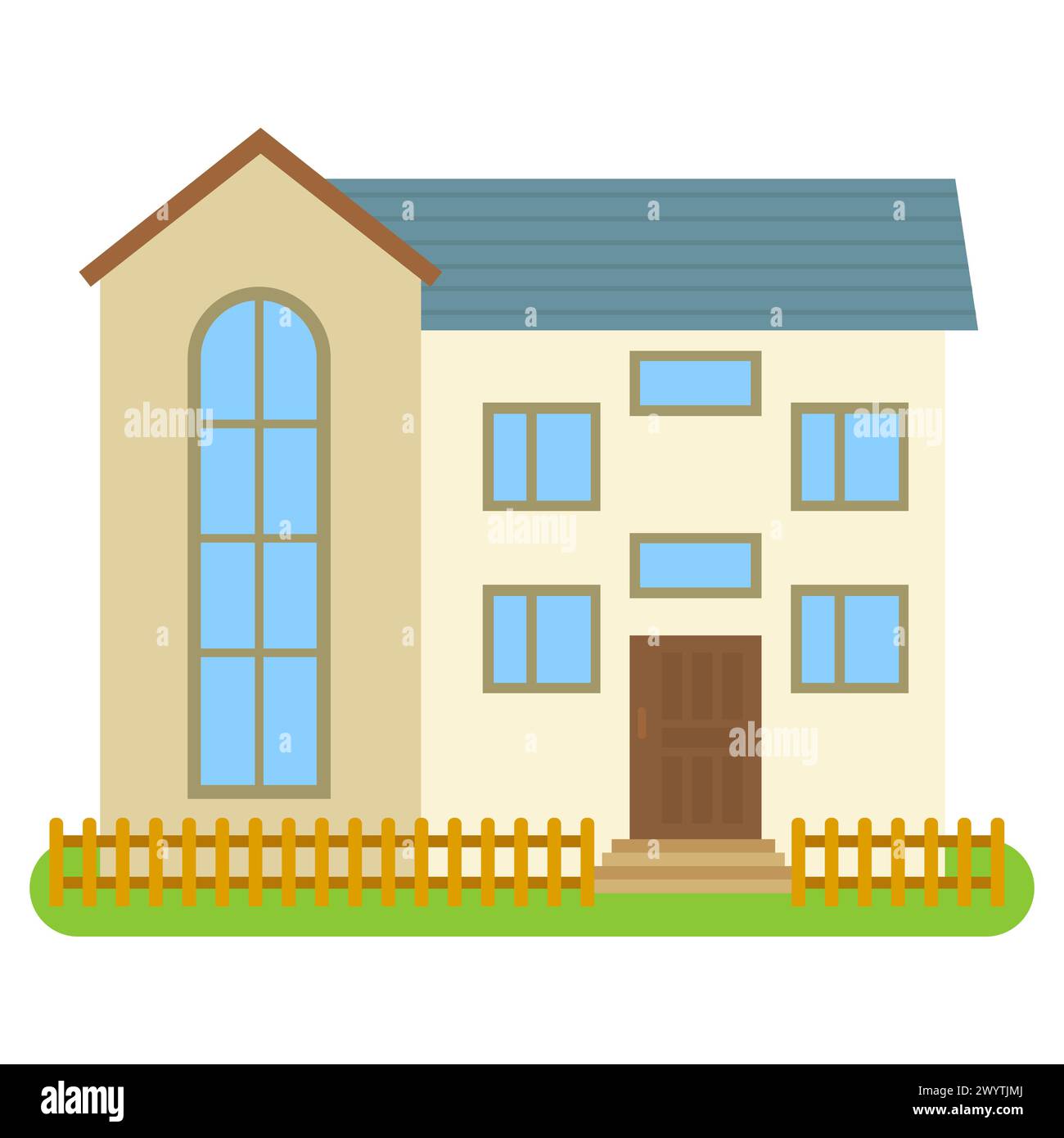 House with white walls Stock Vector Images - Alamy