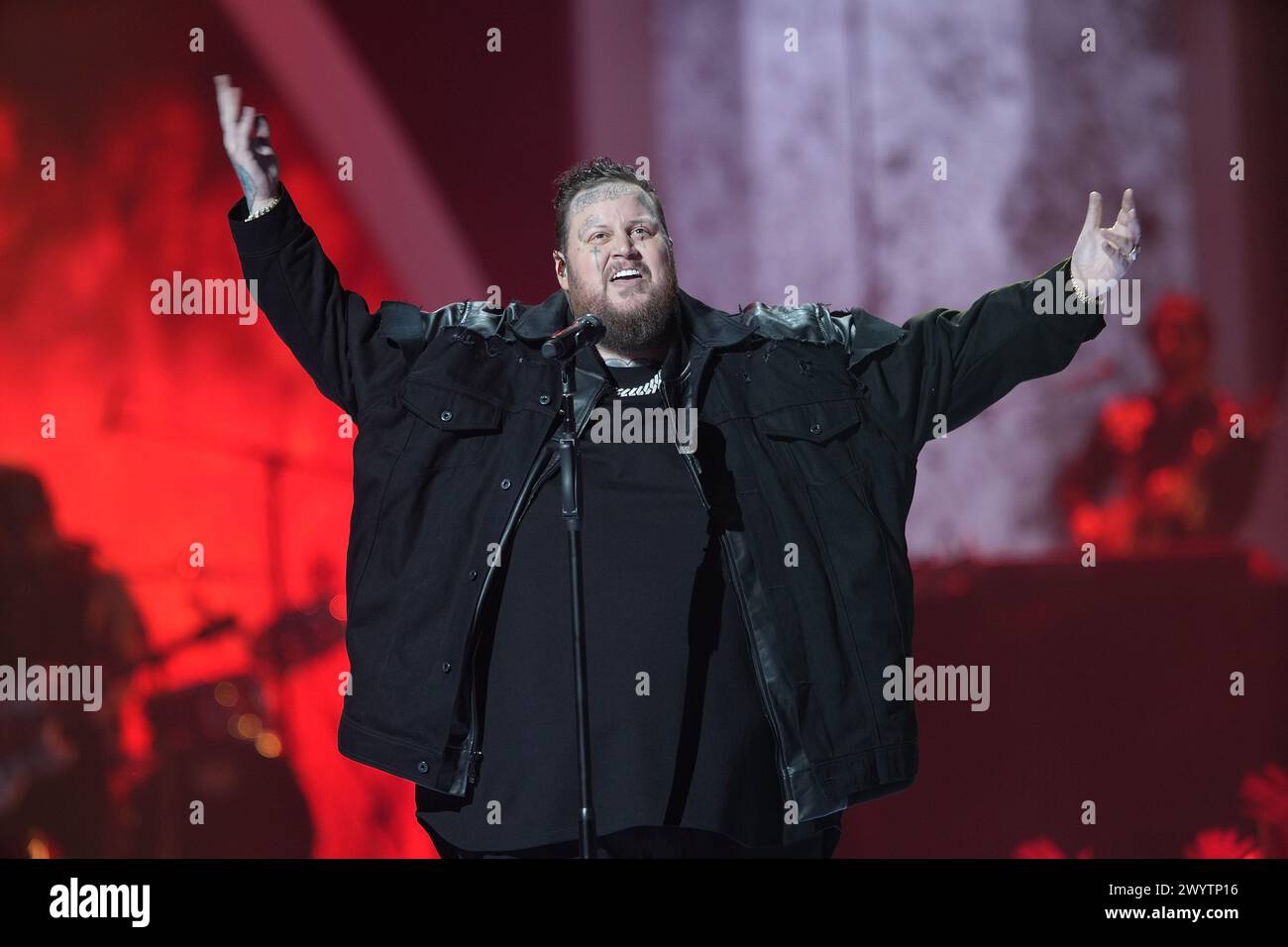 Jelly Roll performs onstage during the 2024 CMT Music Awards at Moody Center on April 07, 2024 in Austin, Texas. Photo: Amy E. Price/imageSPACE Stock Photo