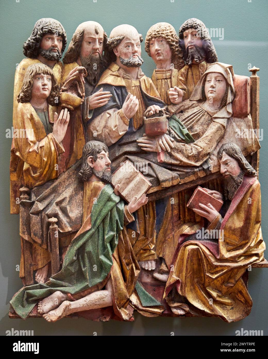 'La Dormition de la Vierge', 1475-1500, Anonyme, Autriche, Petit Palais Musée des Beaux Arts de la Ville de Paris, France, Europe. Stock Photo