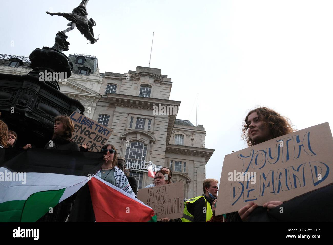 Youth Demand Protest in London Youth Demand, a group formed by members ...
