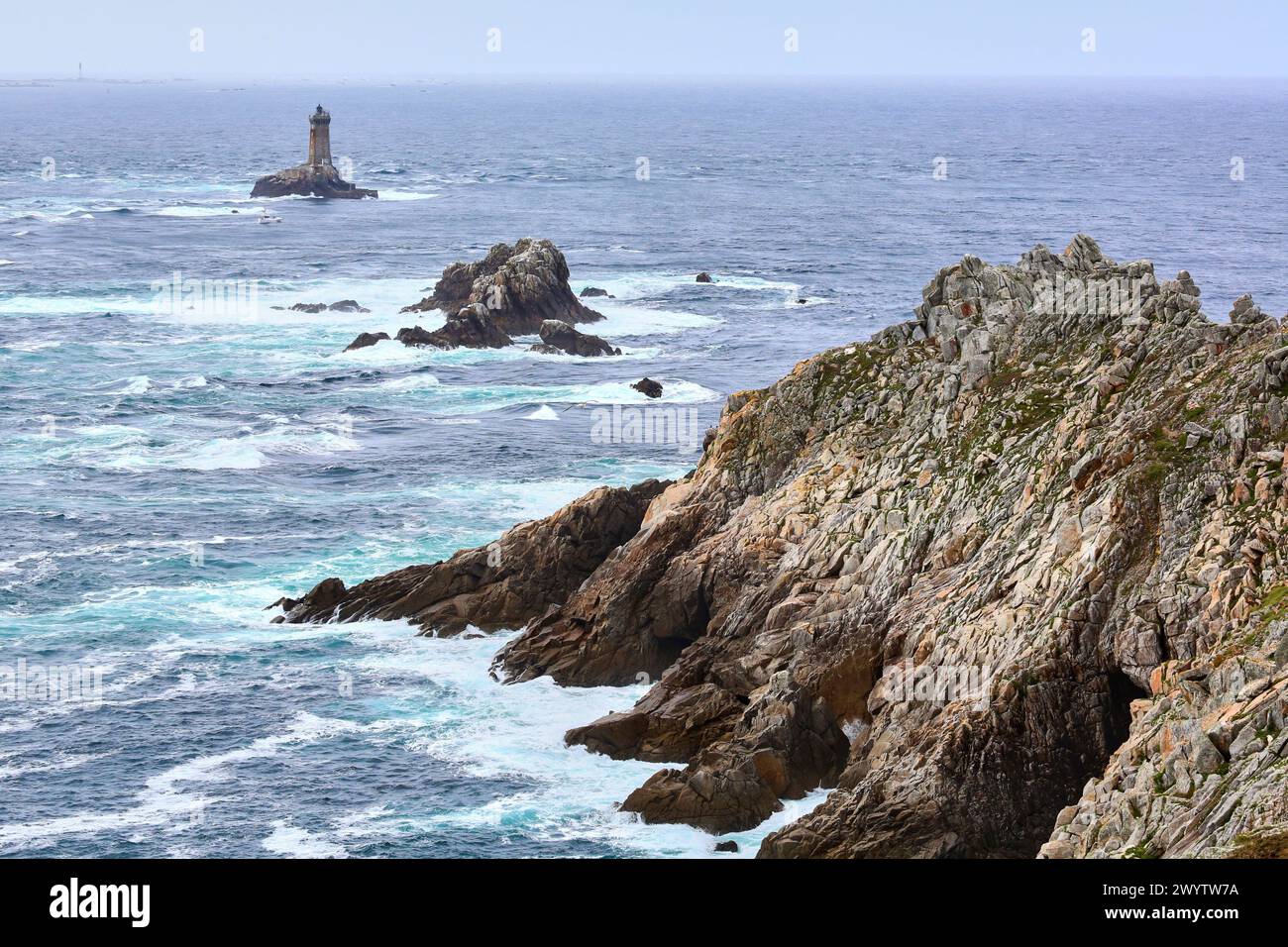 Pointe Du Raz Cap Sizun Plogoff Bretagne Brittany France Stock 