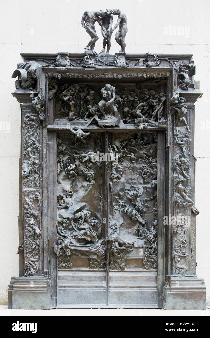 'The Gates of Hell', sculpture by Auguste Rodin. Rodin Museum. Paris. France. Stock Photo