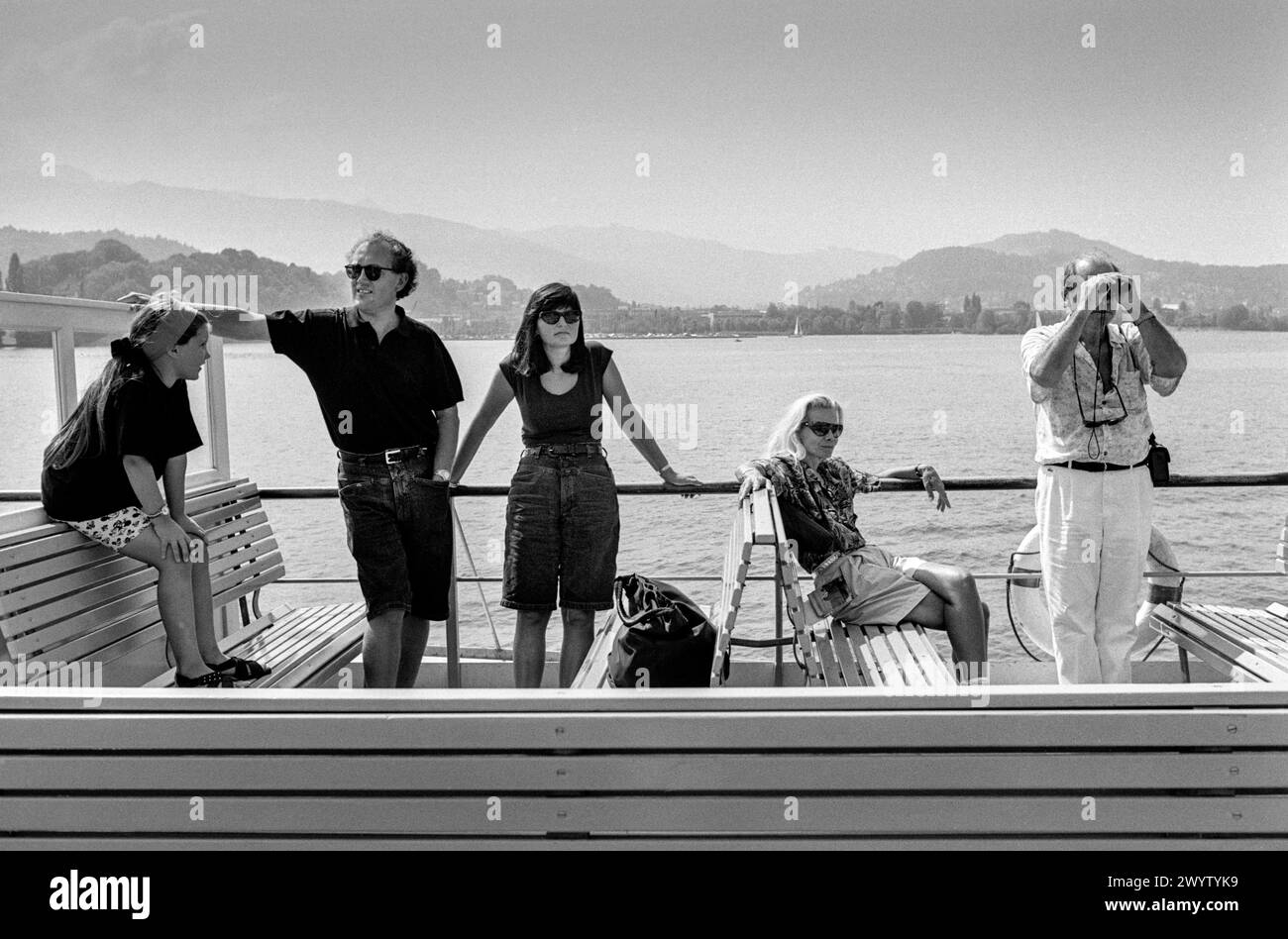 Fourth largest lake Black and White Stock Photos & Images - Alamy