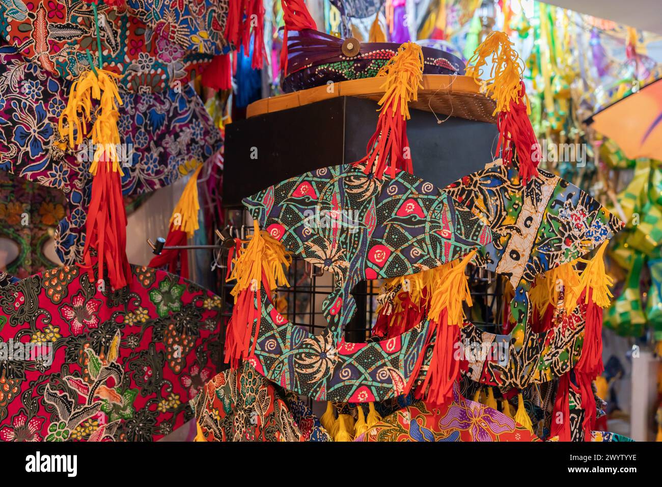 Colorful Wau kites for sale in the shop Stock Photo Alamy