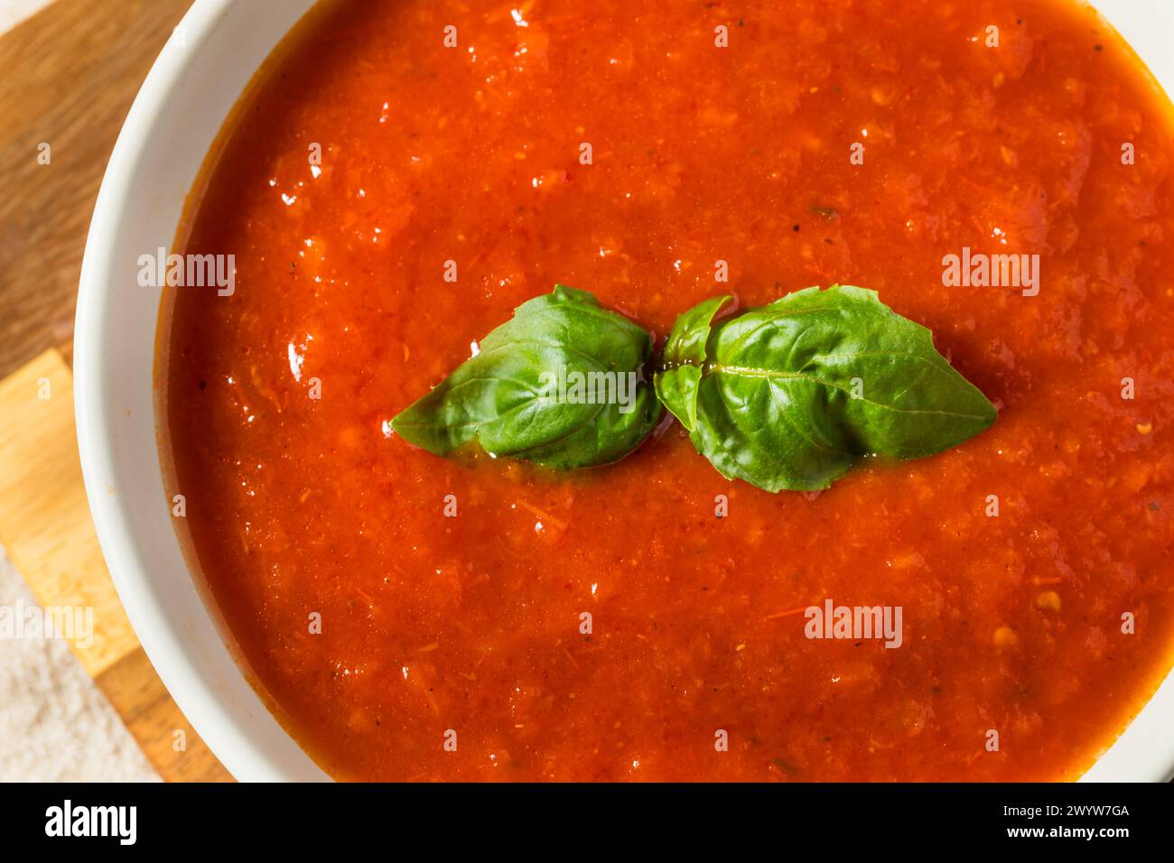 Homemade Italian Tomato Pasta Sauce in a Bowl Stock Photo - Alamy