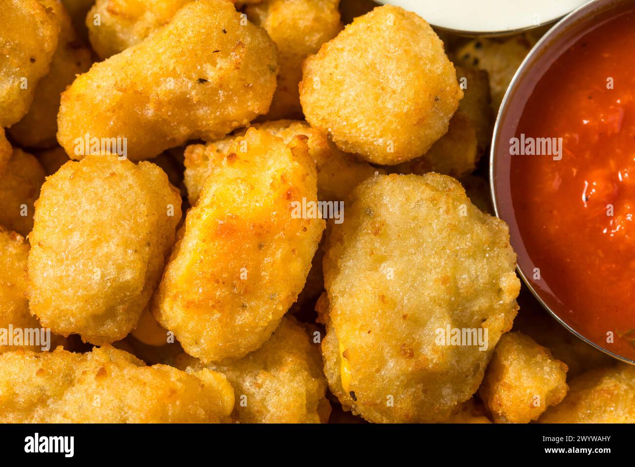 Homemade Deep Fried Wisconsin Cheese Curds with Dipping Sauce Stock Photo Alamy