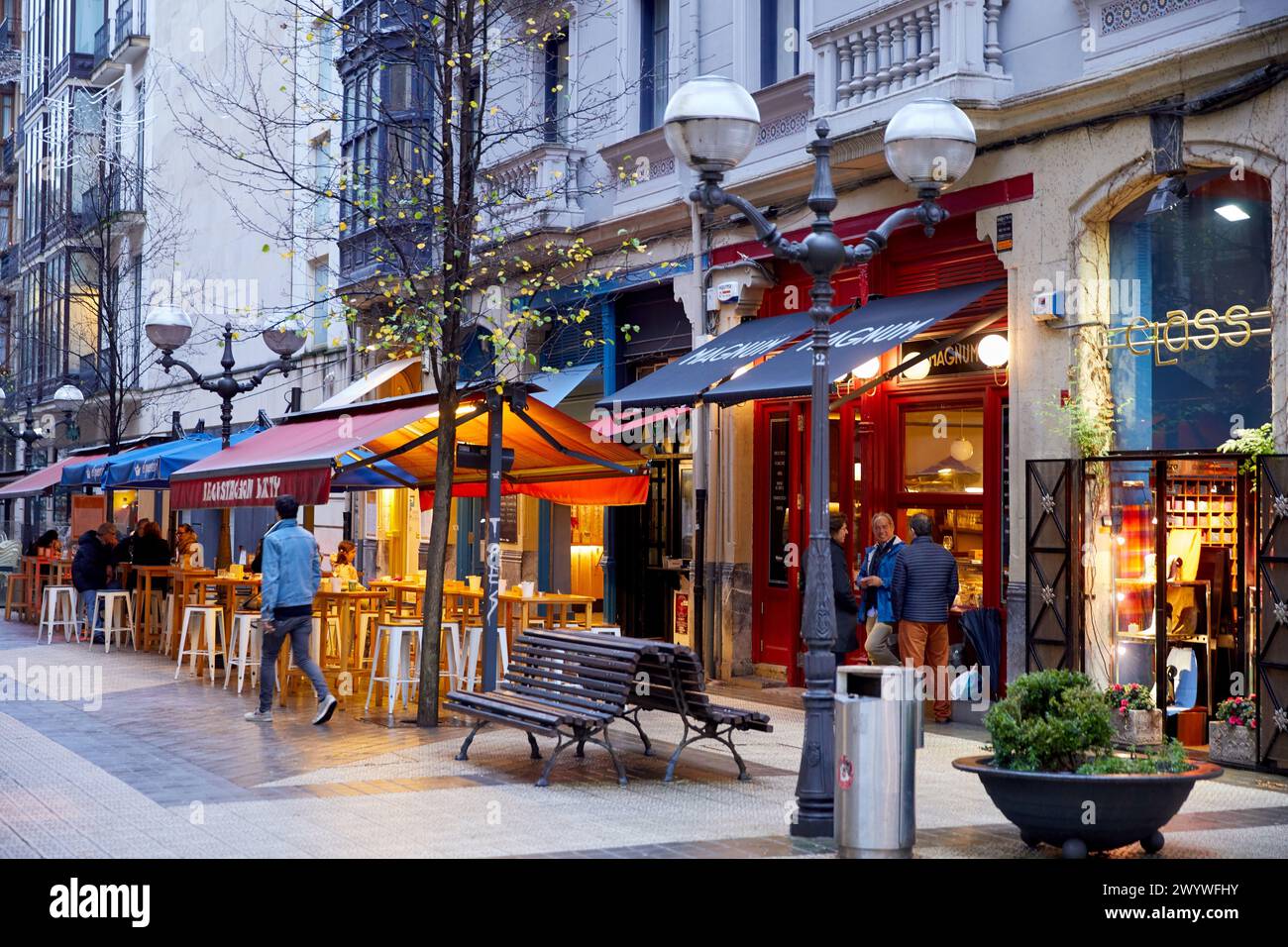 Basque Street Ledesma street, Pedestrian street of bars, Bilbao, Bizkaia, Basque ...