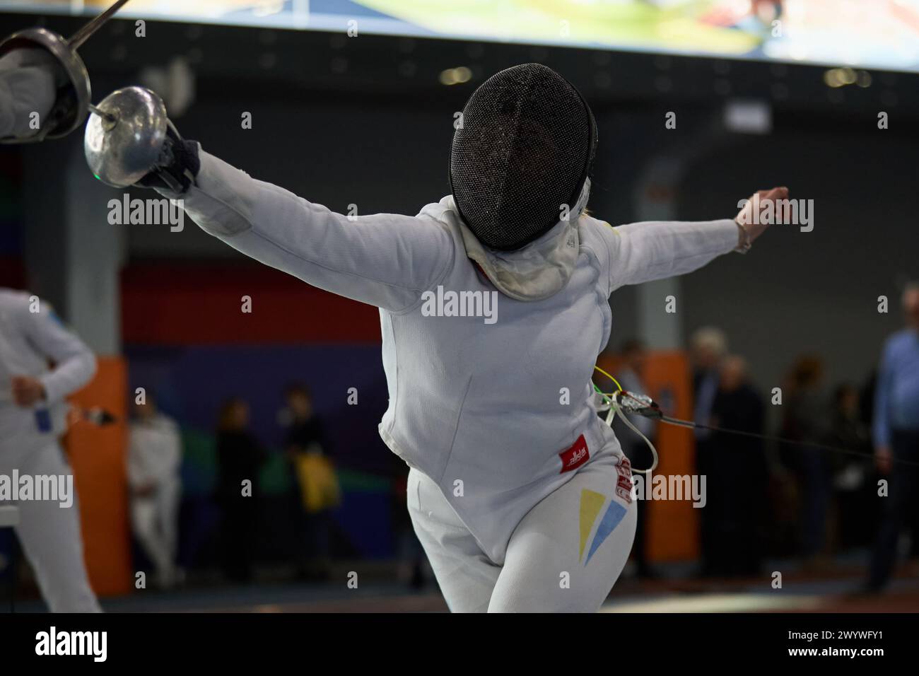 Ukrainian professional fencer attacks with epee blade at the National