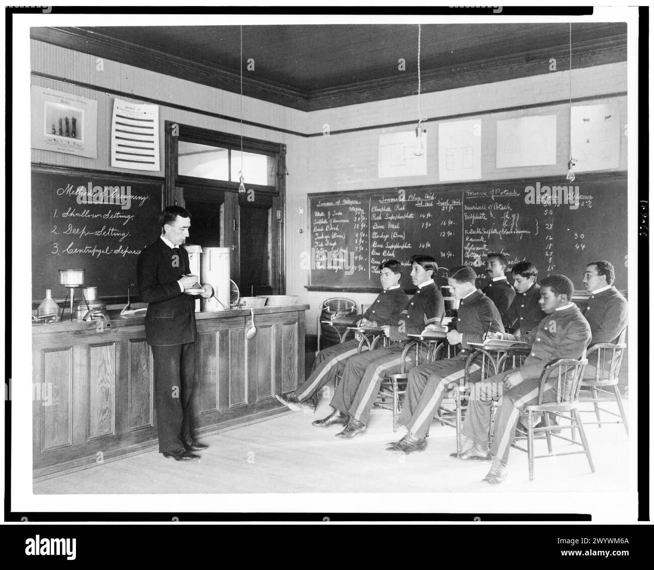 [Class in making cream at Hampton Institute, Hampton, Virginia] Stock Photo