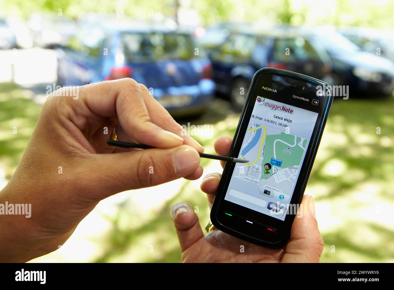 SmartPhone applications, GPS, electronics lab, Tecnalia Research & Innovation, Zamudio, Bizkaia, Euskadi, Spain. Stock Photo