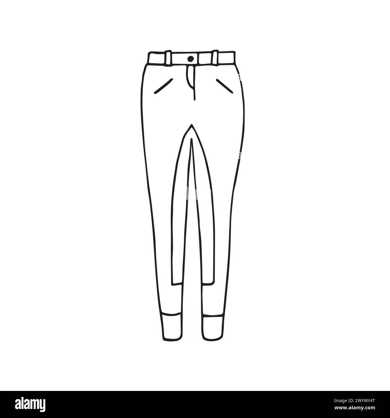 Vector hand drawn horse riding breeches Stock Vector Image & Art Alamy