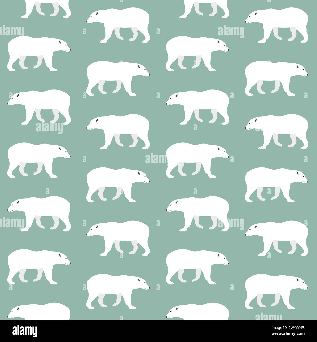 Vector seamless pattern of flat polar bear Stock Vector Image & Art - Alamy