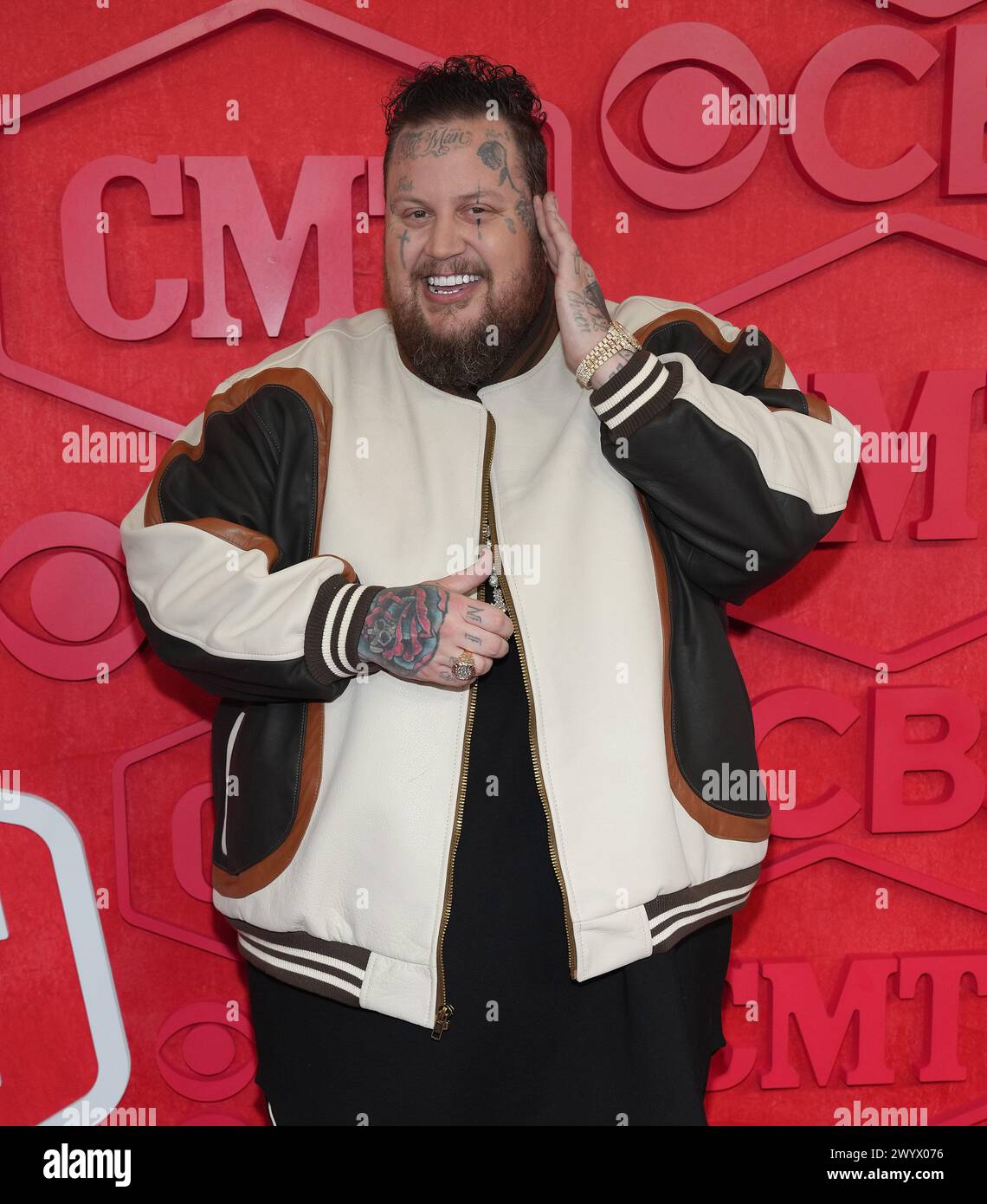 Austin, USA. 08th Apr, 2024. Jelly Roll attends the 2024 CMT Music Awards at Moody Center on April 07, 2024 in Austin, Texas. Photo: Amy Price/imageSPACE Credit: Imagespace/Alamy Live News Stock Photo