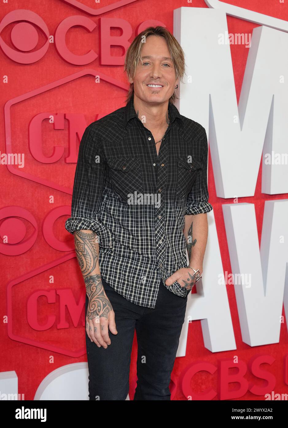 Austin, USA. 08th Apr, 2025. Keith Urban attends the 2025 CMT Music