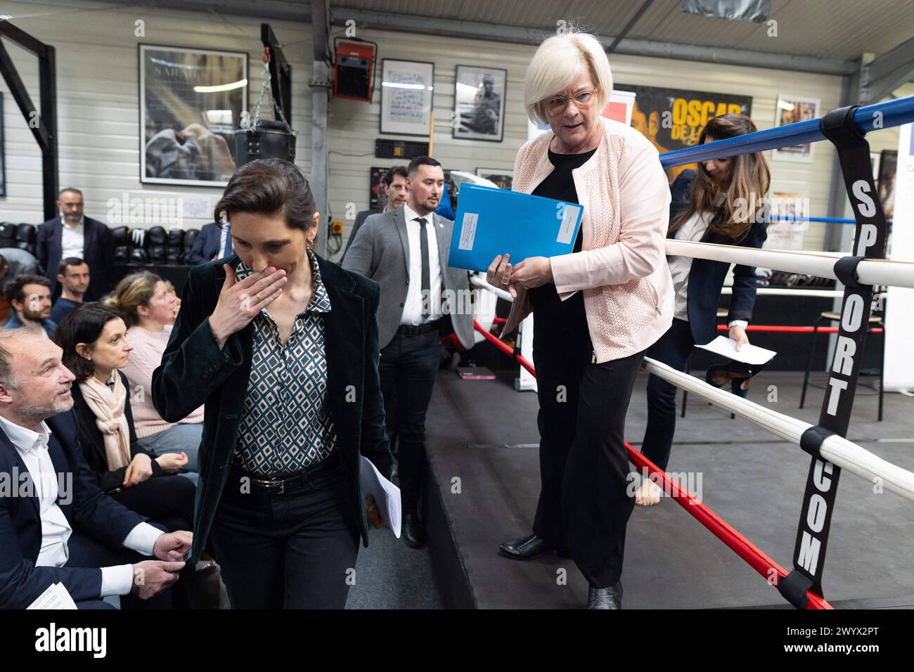 Paris, France. 08th Apr, 2024. French Minister of Sport and the Olympic