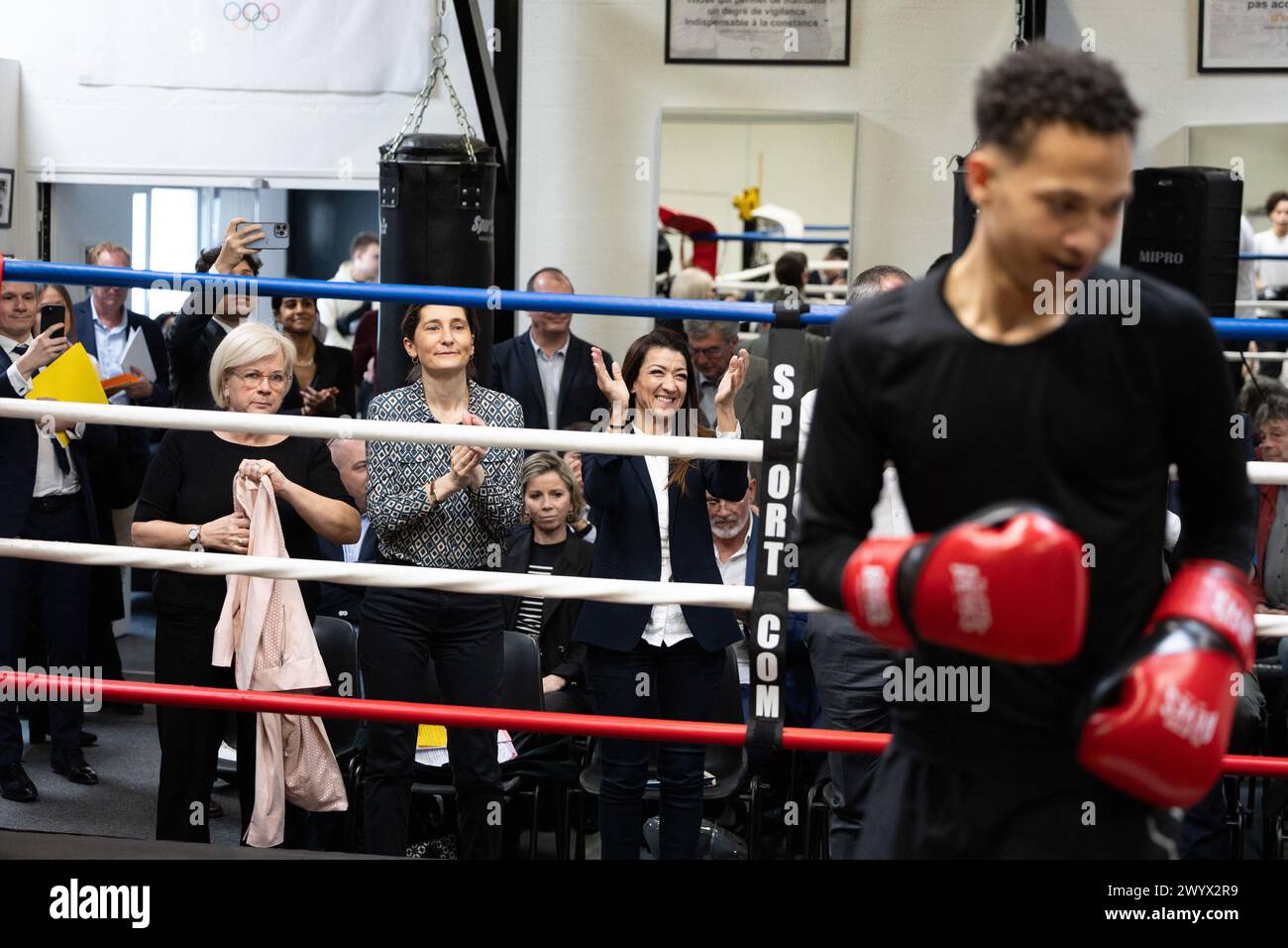 Paris, France. 08th Apr, 2024. French Minister of Sport and the Olympic