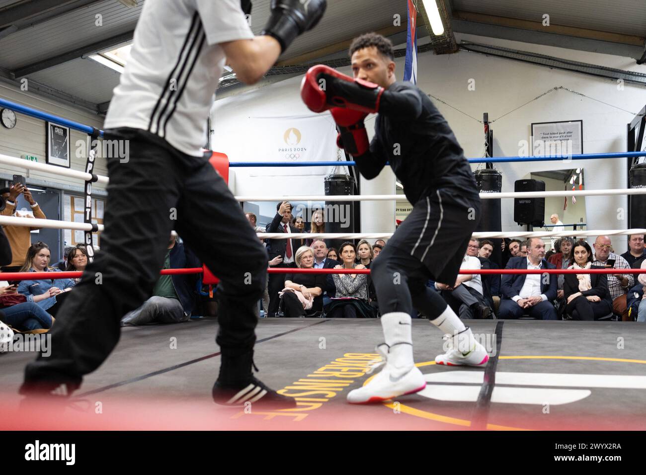 Paris, France. 08th Apr, 2024. French Minister of Sport and the Olympic