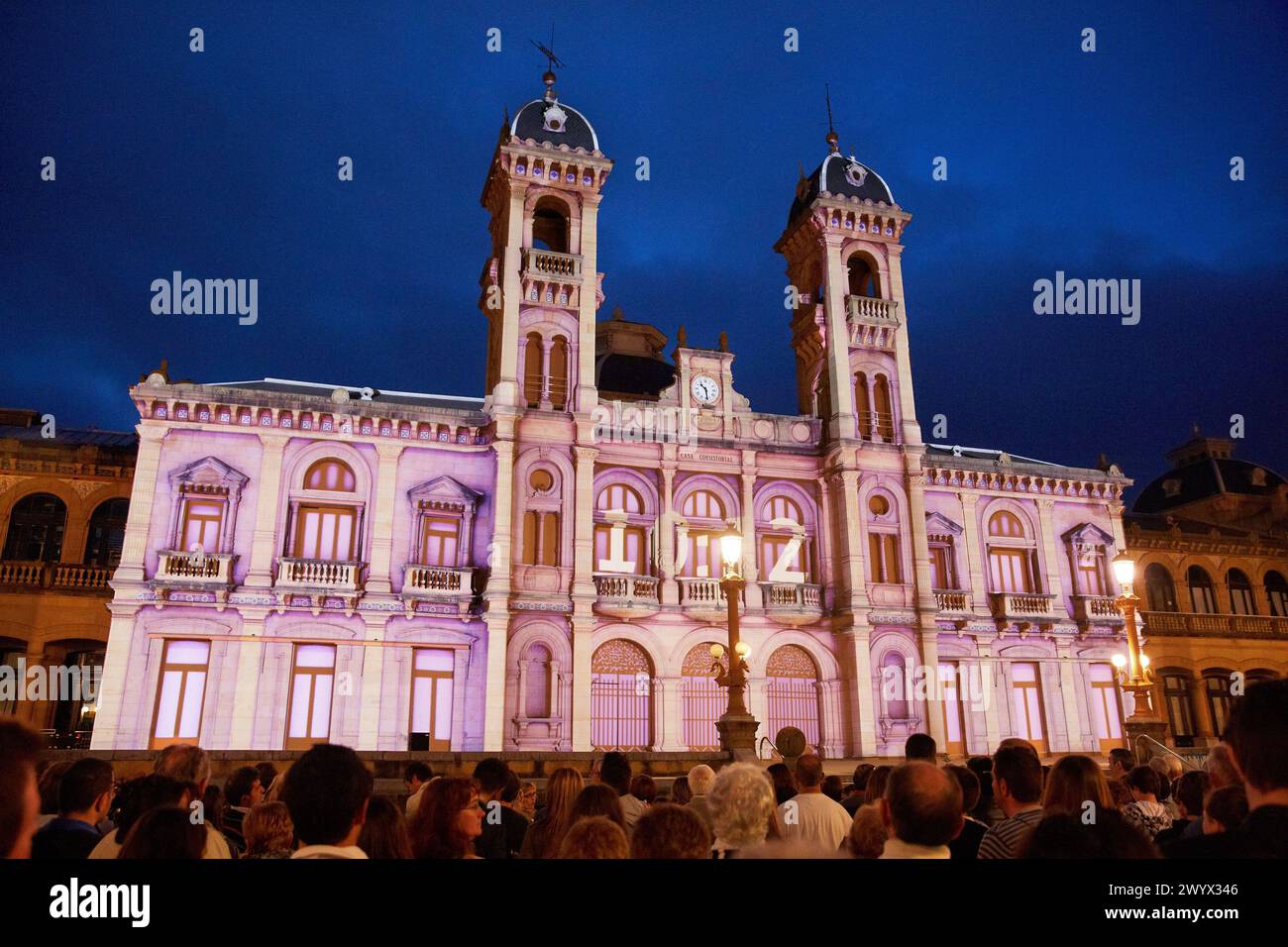 City Hall. Donostia. San Sebastian. Gipuzkoa. Basque Country. Spain. Stock Photo
