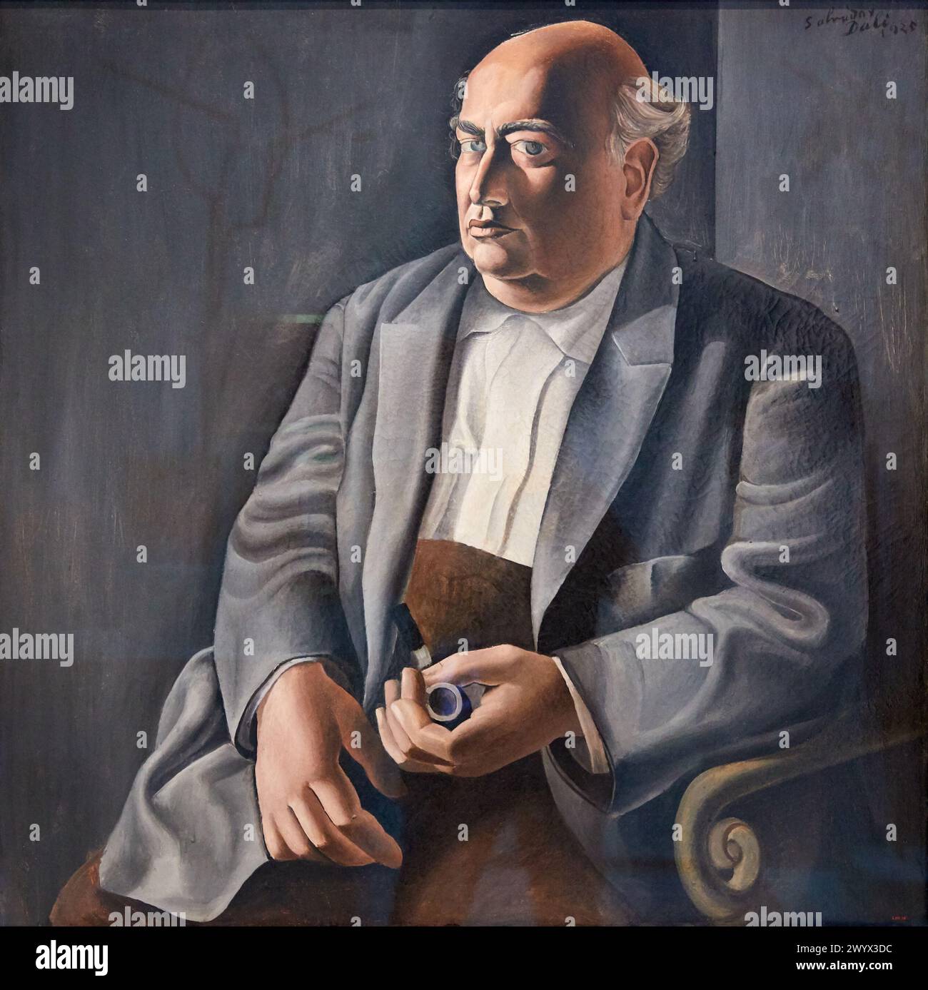 'Portrait of my Father', 1925, Salvador Dalí, National Museum of Catalan Art, Museu Nacional d Art de Catalunya, MNAC, Barcelona, Spain, Europe. Stock Photo