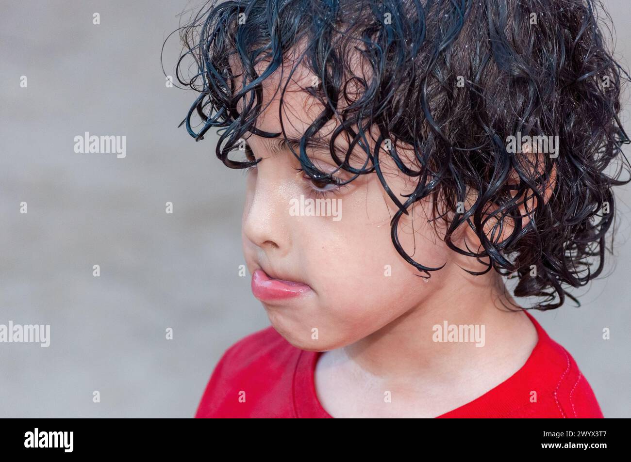 Portrait of child boy male person kid, Latin American ethnicity and ...